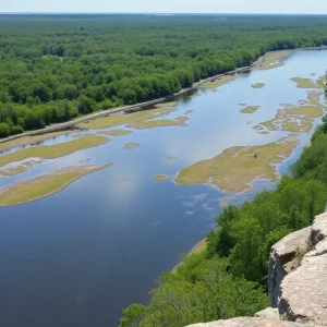 Scenic view of the Ashley River and wetlands