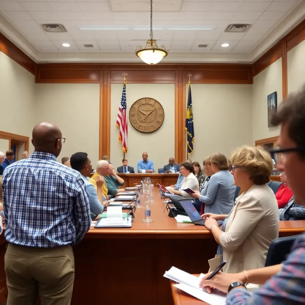 Community meeting at North Charleston City Hall