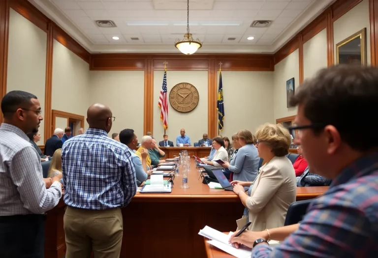 Community meeting at North Charleston City Hall